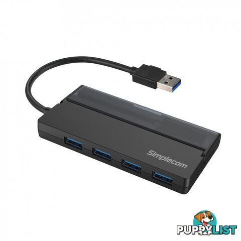 SIMPLECOM CH329 PORTABLE 4PORT USB 3.2 GEN1 (USB3.0) 5Gbps HUB WITH CABLE - Simplecom - 9350414002215 - CH329