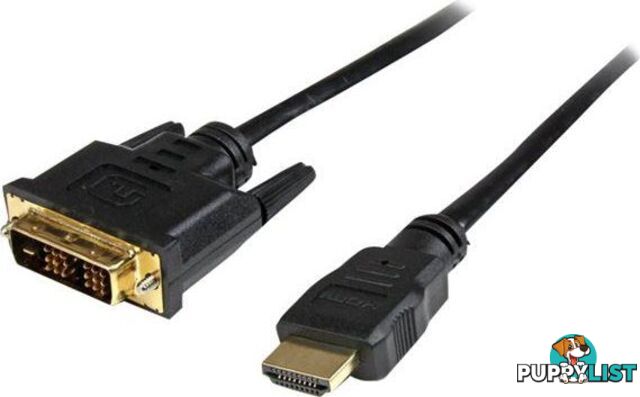 StarTech HDDVIMM150CM 1.5m HDMI to DVI-D Cable - M/M - StarTech - 065030854238 - HDDVIMM150CM