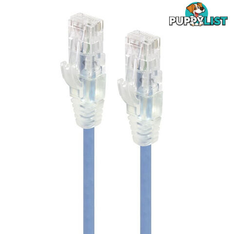 Alogic C6S-01BLUR 1m Blue Ultra Slim Cat6 Network Cable - Series Alpha - Alogic - 9350784012746 - C6S-01BLUR