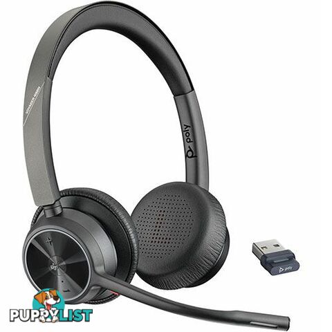 Plantronics 218475-02 Voyager 4320 UC Stereo Headset with USB-A Dongle Teams Certified - Plantronics - 17229174290 - 218475-02