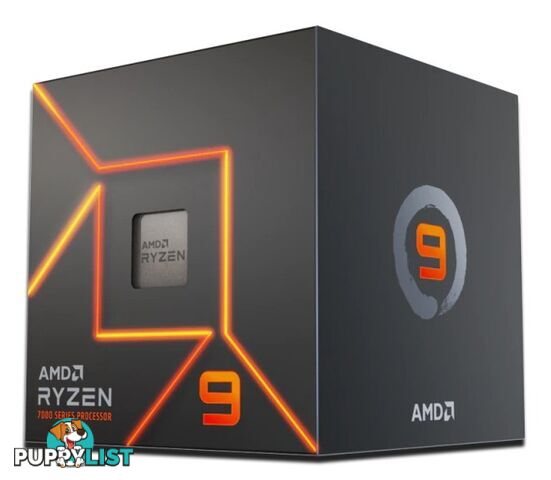 AMD 100-100000590BOX Ryzen 9 7900 12 Cores AM5 CPU Processor with Wraith Prism Cooler - AMD - 730143314466 - 100-100000590BOX