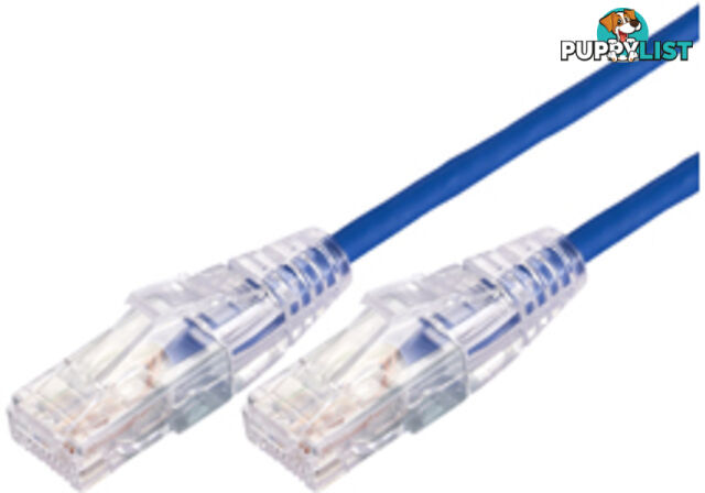 Comsol UTP-03-C6A-UT-BLU 3m RJ45 Cat 6A Ultra Thin Patch Cable - Blue - Comsol - 9332902018441 - UTP-03-C6A-UT-BLU