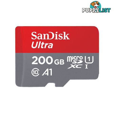 Sandisk SDSQUAR-200G-GN6MN 200GB Ultra MicroSDXC SDQUAR - Sandisk - 619659162085 - SDSQUAR-200G-GN6MN