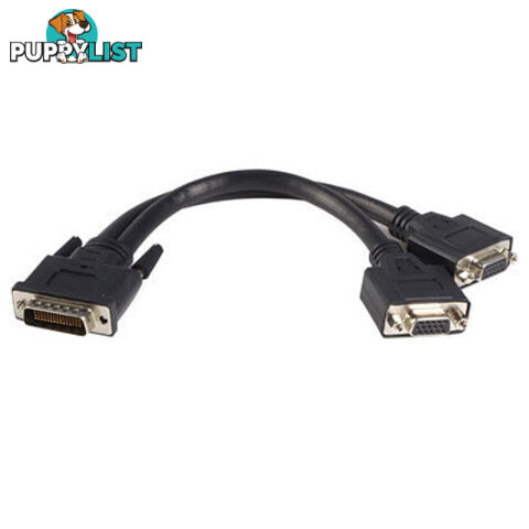 Alogic DMS59-VGA DMS59 to 2 X VGA Female Display Splitter Adapter - (1) M to (2) F - Alogic - 9350784001863 - DMS59-VGA