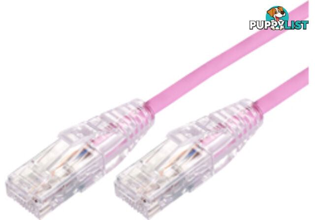 Comsol UTP-.5-C6A-UT-PNK 0.5m RJ45 Cat 6A Ultra Thin Patch Cable - Pink - Comsol - 9332902018083 - UTP-.5-C6A-UT-PNK