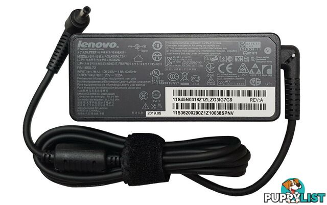 Lenovo Charger ADLX65CCGA2A 4.0x1.7mm 65W - Lenovo - 808281590315