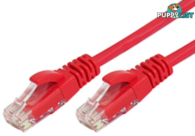 Comsol UTP-01-6BX-RED 1M RJ45 Cat6 Crossover Cable - Red - Comsol - 9332902009906 - UTP-01-6BX-RED