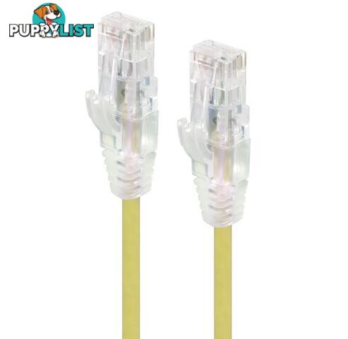 Alogic C6S-01YEL 1m Yellow Ultra Slim Cat6 Network Cable UTP 28AWG - Alogic - 9350784011190 - C6S-01YEL