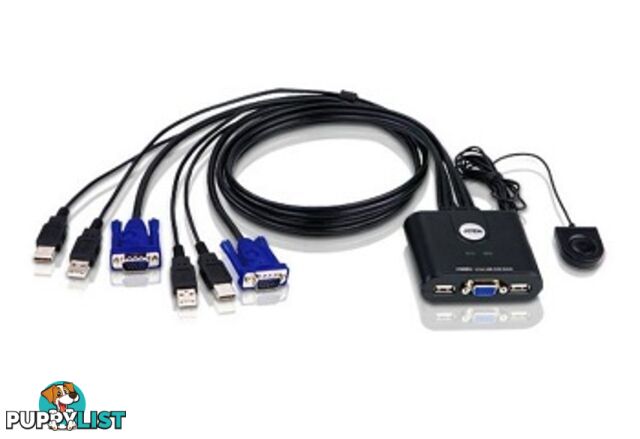 ATEN CS22U 2-Port USB Cable KVM Switch - CS-22U - Aten - 672792398018 - CS22U