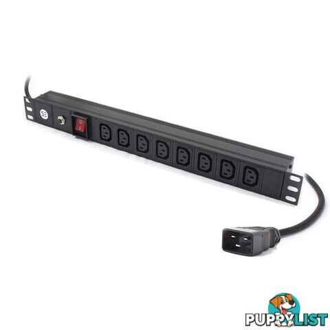 Serveredge SEDG-8P-C13-16A Premium 8 Port IEC PDU (8) IEC C13 Output & (1) IEC C20 Input 16 A 240 V - Serveredge - 9352399006677 - SEDG-8P-C13-16A