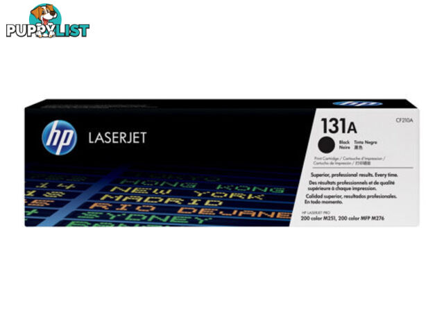 HP CF210A LaserJet Pro M251/M276 1.4K Blk Crtg - HP - 0886111334957 - CF210A