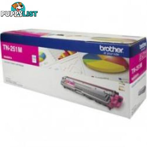 Brother TN-251M Magenta Toner Cartridge1400Pages - Brother - 4977766718875 - TN-251M