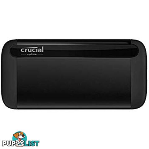 Crucial CT1000X8SSD9 X8 1TB Portable SSD, 1050R/MB/s, USB C - Crucial - 649528822413 - CT1000X8SSD9