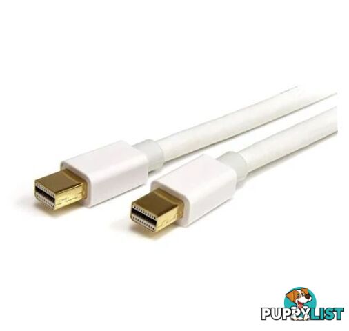 StarTech MDPMM1MW 1m 3 ft White Mini DisplayPort Cable M/M - StarTech - 065030846035 - MDPMM1MW