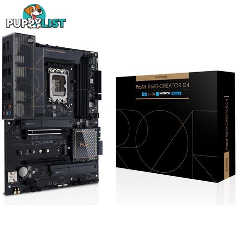 ASUS PROART B660-CREATOR D4 LGA1700 DDR4 Motherboard - ASUS - 4711081518518 - PROART B660-CREATOR D4