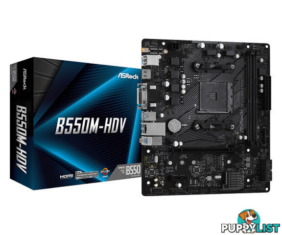 Asrock B550M-HDV AM4 Motherboard - ASRock - 4710483931635 - B550M-HDV