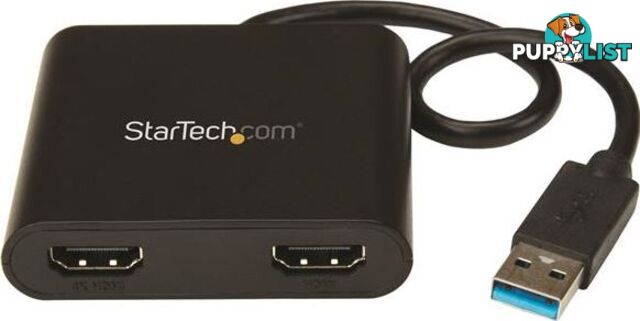 StarTech USB32HD2 USB to Dual HDMI Adapter - 4K - StarTech - 065030868952 - USB32HD2