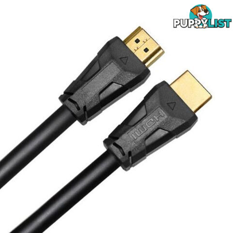 Cruxtec HC14-05-BK HDMI 1.4 with Ethernet Male to Male Cable 5m Black PVC Coat - Cruxtec - 0787303419950 - HC14-05-BK