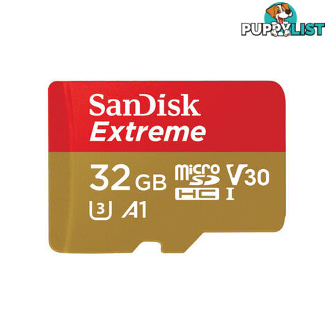 SANDISK SDSQXA1-128G-GN6AA 128GB Extreme MicroSDXC SQXA1 - Sandisk - 619659170714 - SDSQXA1-128G-GN6AA