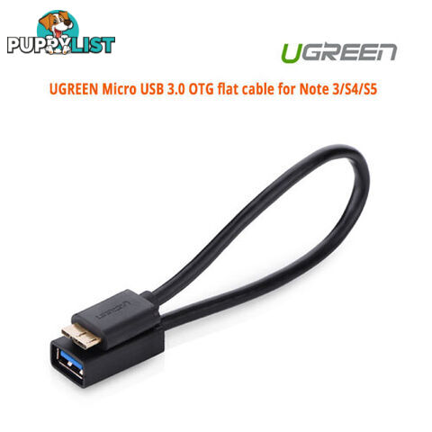 UGREEN ACBUGN10801 Micro USB 3.0 OTG flat cable for Note 3/S4/S5 - Ugreen - 6957303818013 - ACBUGN10801