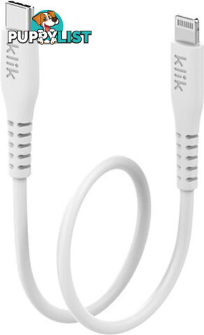 Klik KCLN02WH 25cm USB-C to Apple Lightning MFi Cable - White - Klik - 9332902024732 - KCLN02WH