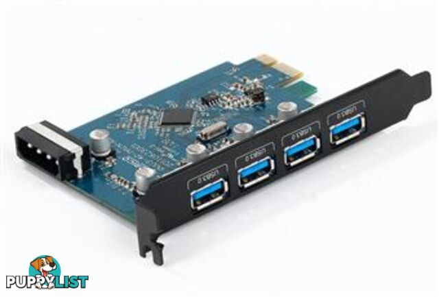 Orico PVU3-4P 4 Ports Desktop USB3.0 PCIe Card - Orico - 6954301105008 - PVU3-4P