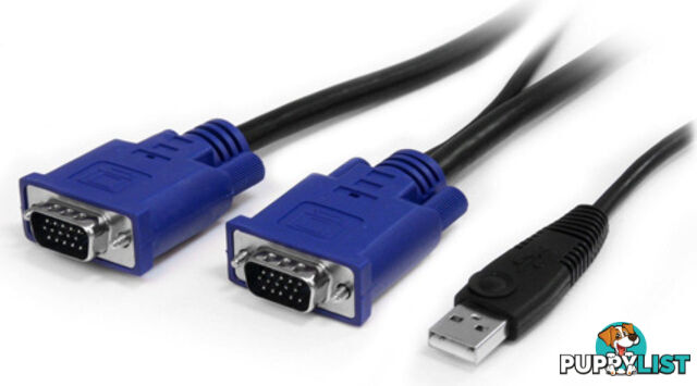 StarTech SVECONUS10 10 ft 2-in-1 Ultra Thin USB KVM Cable - StarTech - 065030804738 - SVECONUS10