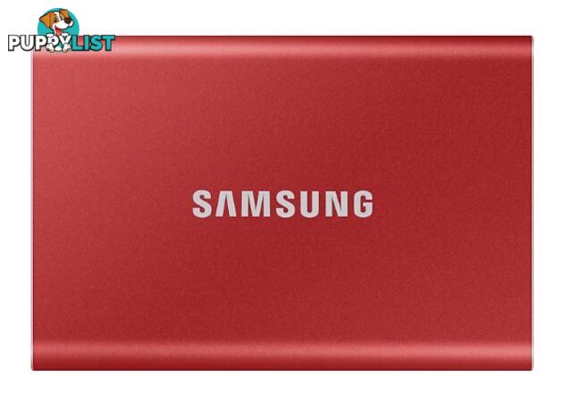 Samsung MU-PC500R/WW Portable SSD T7 500GB Metallic Red USB3.2 Type-C - Samsung - 8806090312465 - MU-PC500R/WW