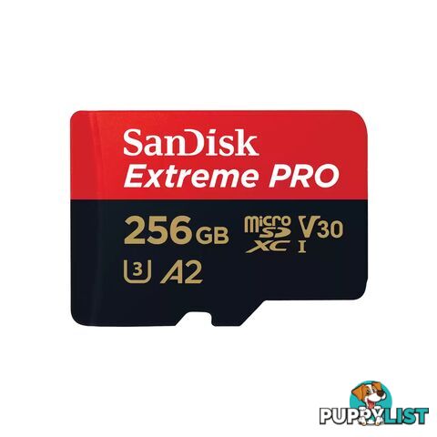 SanDisk SDSQXCD-256G-GN6MA Extreme Pro microSDXC Card 256GB - Sandisk - 619659188542 - SDSQXCD-256G-GN6MA