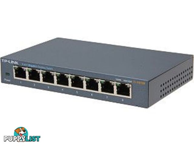 TP-Link TL-SG108 10/100/1000Mbps  8-Port Gigabit Desktop Switch - TL-SG108 - TP-Link - 845973021153 - TL-SG108