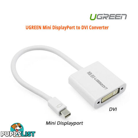 UGREEN ACBUGN10402 Mini DisplayPort to DVI Converter - Ugreen - 6957303814022 - ACBUGN10402