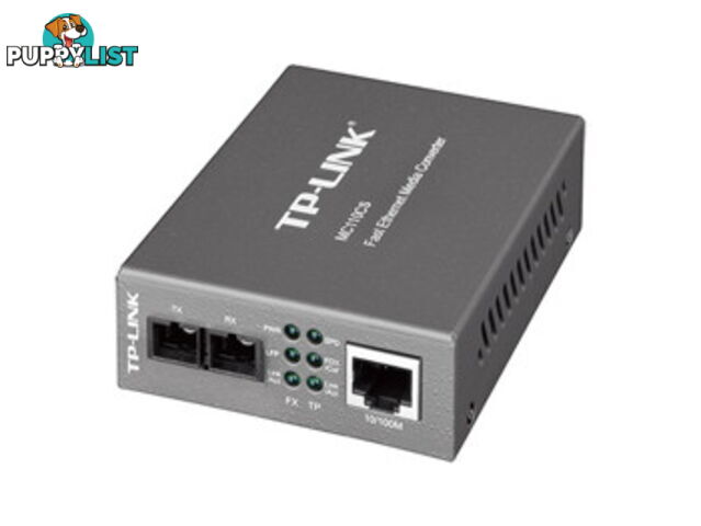 TP-Link MC110CS 10/100Mbps RJ45 to 100Mbps single-mode SC fiber Converter - TP-Link - 6935364030407 - MC110CS