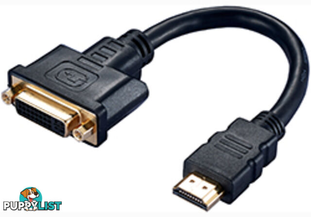 Comsol HDMI-DVI-AD 20cm HDMI Male to DVI-D Single Link Female Adapter - Comsol - 9332902004734 - HDMI-DVI-AD