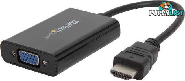 StarTech HD2VGAA2 HDMI to VGA Adapter Converter with Audio - StarTech - 065030850995 - HD2VGAA2