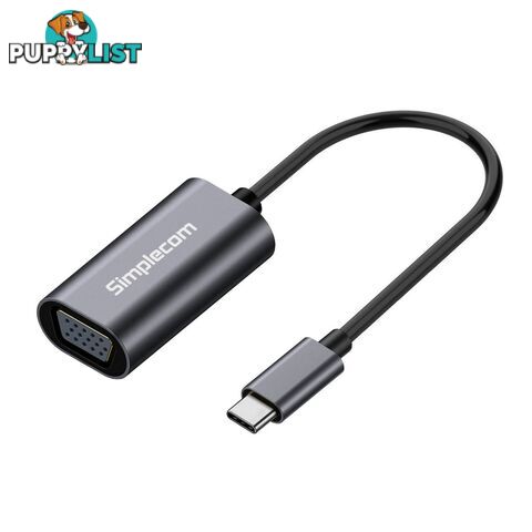 Simplecom DA104 USB-C to VGA Adapter Full HD 1080p - Simplecom - 9350414002666 - DA104