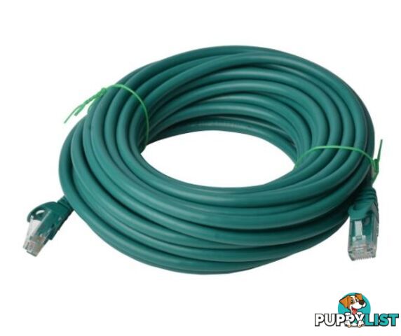 8ware PL6A-20GRN Cat 6a UTP Ethernet Cable, Snagless - Green 20M - 8ware - 9341756009611 - PL6A-20GRN