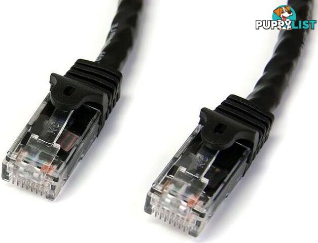 StarTech N6PATC7MBK 7m Black Snagless Cat6 UTP Patch Cable - StarTech - 065030846509 - N6PATC7MBK