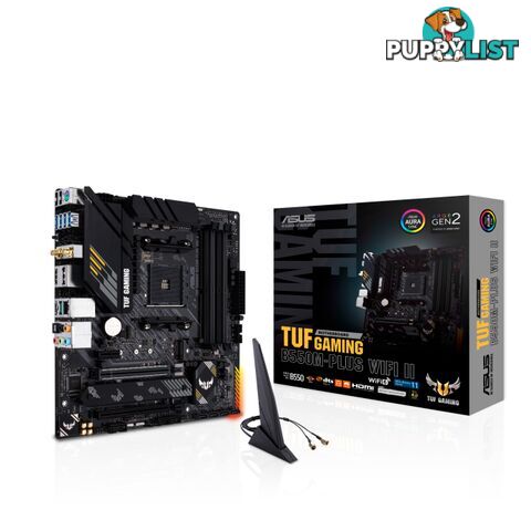 ASUS TUF-GAMING-B550M-PLUS-WIFI-II TUF GAMING B550M-PLUS WIFI II AM4 mATX Motherboard - ASUS - 195553305716 - TUF-GAMING-B550M-PLUS-WIFI-II