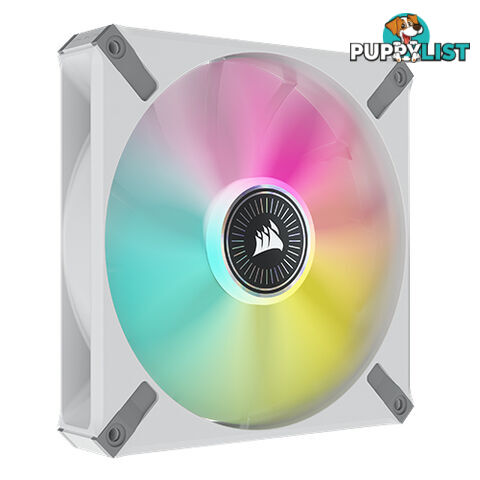 Corsair CO-9050118-WW ML140 RGB ELITE WHITE 140mm Magnetic Levitation RGB Fan with AirGuide Single Pack - Corsair - 840006640134 - CO-9050118-WW