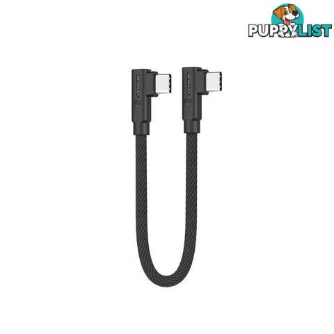 ALOGIC ELPCCRA0.25-BK Elements Pro Right-Angle USB-C to Right Angle USB-C Cable 0.25m - Alogic - 9350784025159 - ELPCCRA0.25-BK