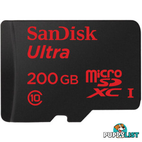 Sandisk 200GB MicroSDXC Ultra Class 10 MicroSD Card SDSDQUAN-200G-Q4A - Sandisk - 619659129002 - SDSDQUAN-200G-Q4A