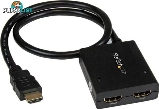 StarTech ST122HD4KU 4K HDMI 2-Port Video Splitter - 4K 30Hz - StarTech - 065030858465 - ST122HD4KU