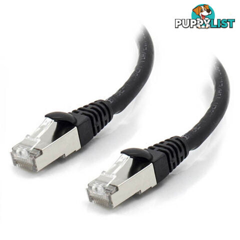 Alogic C6A-01-Black-SH 1m Black 10G Shielded CAT6A LSZH Network Cable - Alogic - 9350784007346 - C6A-01-Black-SH