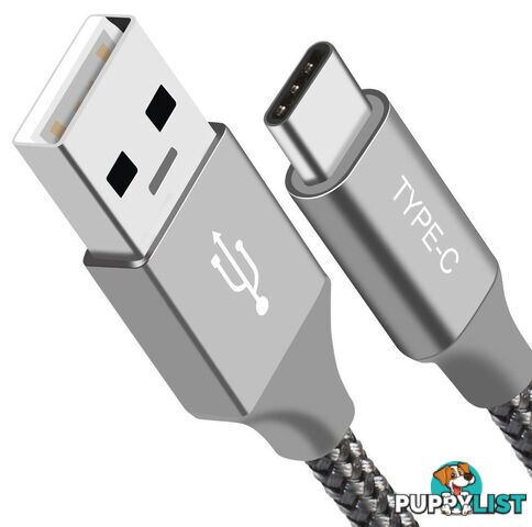 Astrotek AT-USBTYPEC-S1 1m USB-C 3.1 Type-C Data Sync Charger Cable Silver - Astrotek - 9320422518732 - AT-USBTYPEC-S1