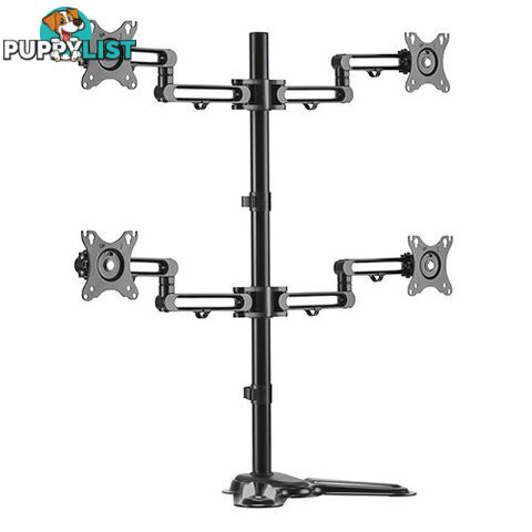 Brateck LDT30-T048 Quad Monitor Premium Articulating Aluminum Monitor Stand - Brateck - 6956745159425 - LDT30-T048