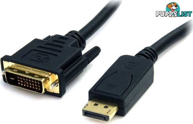 StarTech DP2DVI2MM6 6 ft DisplayPort to DVI Cable - M/M - StarTech - 065030840248 - DP2DVI2MM6