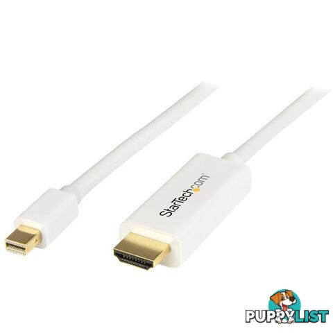 StarTech MDP2HDMM1MW 3 ft Mini DisplayPort to HDMI cable - StarTech - 065030861168 - MDP2HDMM1MW