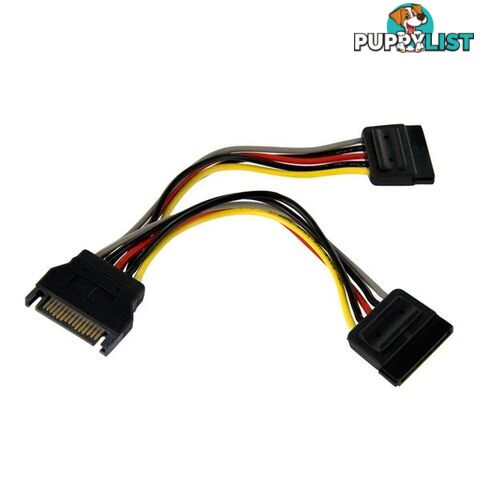 StarTech PYO2SATA 6in SATA Power Y Splitter Cable Adapter - StarTech - 065030835473 - PYO2SATA