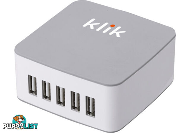 Klik UCS0539 5 Port USB Desktop Charger 7.8A/39W - Klik - 9332902016539 - UCS0539