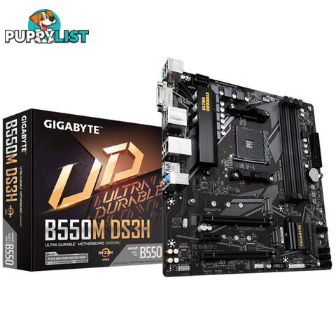 Gigabyte B550M DS3H AM4 Motherboard - Gigabyte - 4719331809416 - B550M DS3H